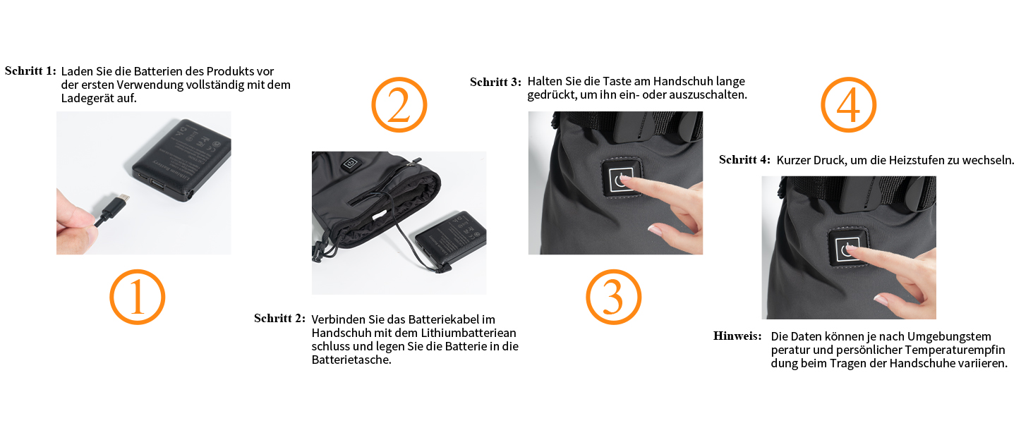 Нагріваючі рукавички Minthouz W13 з акумулятором 5V 5000mAh для чоловіків та жінок, сенсорний екран, водонепроникність, для активного відпочинку