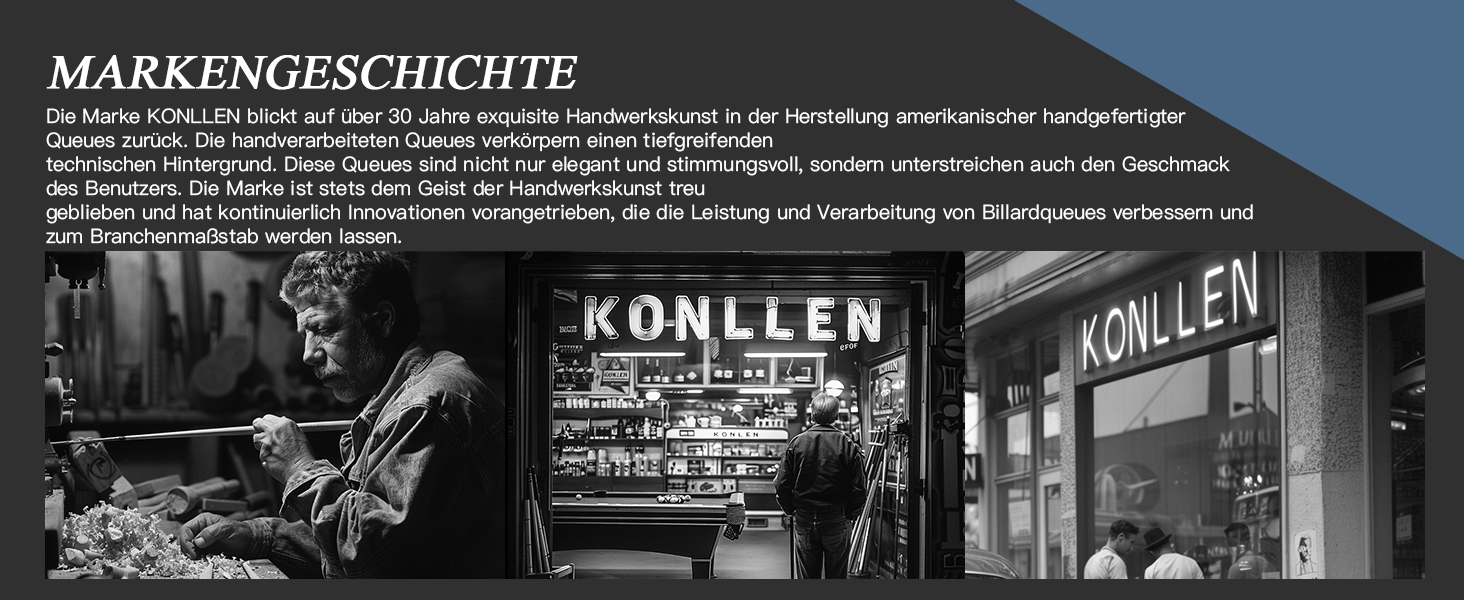 KONLLEN Billardqueue з карбону, 58 дюймів, професійний більярдний кий для дорослих, технологія Vollcarbon, низький рівень відхилення, наконечник 12.5 мм (Pro Taper, ультрагладкий) (KL-08)