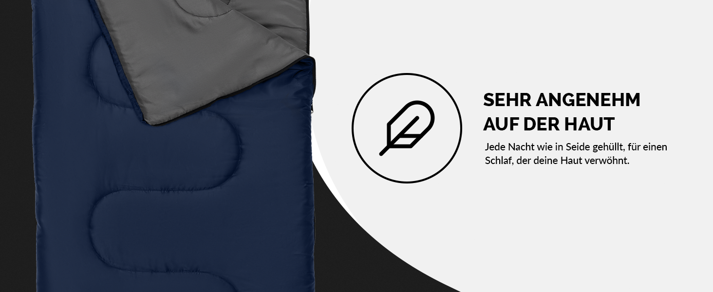 Спальний мішок для кемпінгу з капюшоном до -3°C з подушкою - зимовий та літній спальний мішок 3-4 сезони (75 x 220 см) - туристичний спальний мішок для жінок та чоловіків (теплий) Зелений (Блакитний, 280GSM, з капюшоном)