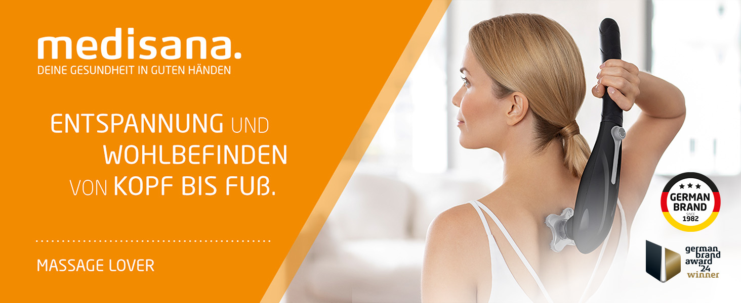 Масажер для шиї Medisana NM 990 бездротовий, для спини, шиї та плечей, легкий та портативний