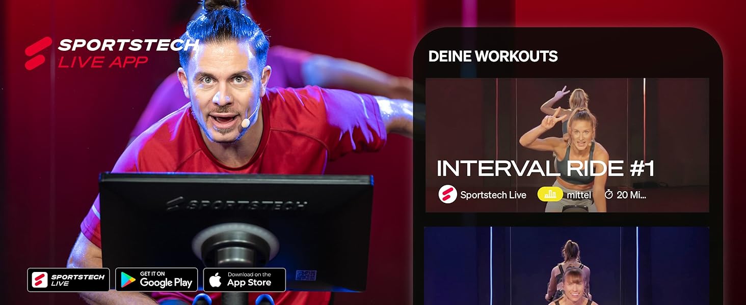 Спортивний велотренажер Sportstech з 21.5