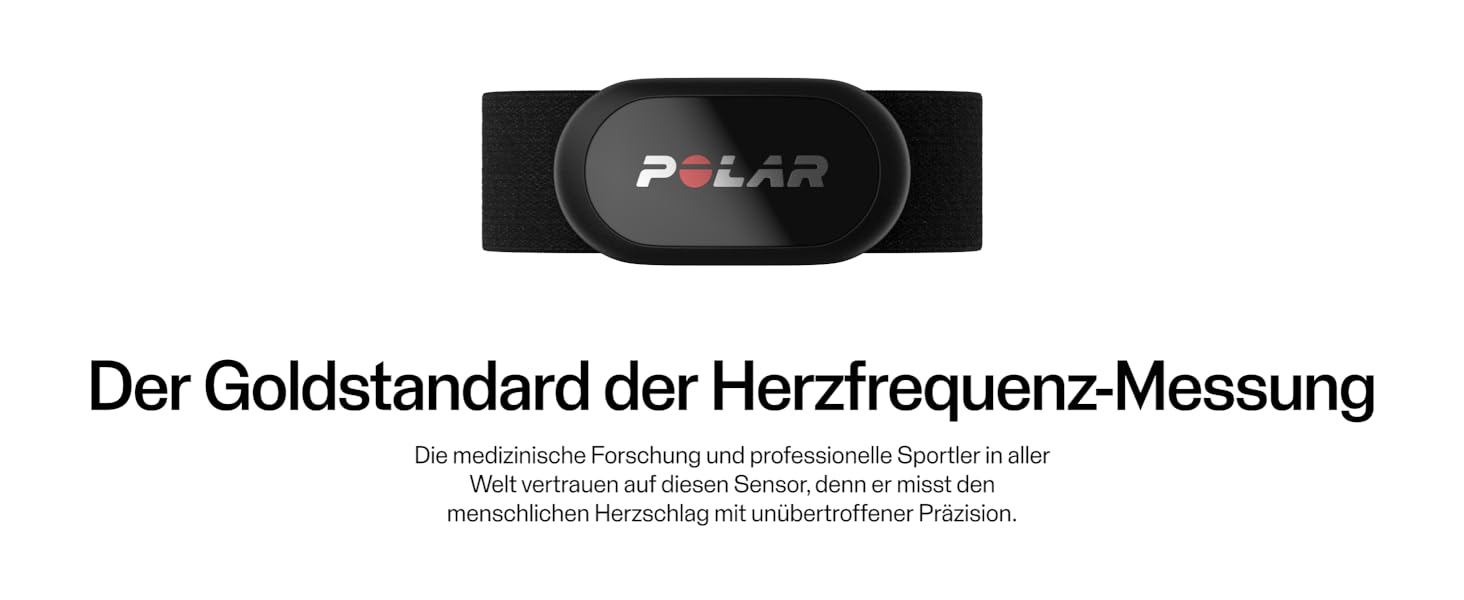 Пульсометр Polar H10 з ANT+ та Bluetooth, EKG-точність, вимірювання HRV, водонепроникний, знімний ремінець, комфортна посадка, акумулятор, сумісний з багатьма видами спорту та фітнес-тренажерами, чорний, розмір M-XXL