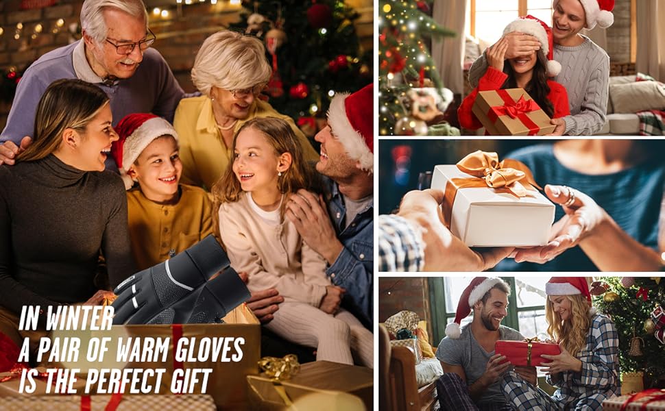 Чоловічі зимові рукавички KynciLOR Winterhandschuhe XL чорного кольору. Рукавички для велосипеда, катання на лижах та роботи. Теплі, непромокаючі, з сенсорним екраном та антиковзаючою поверхнею.