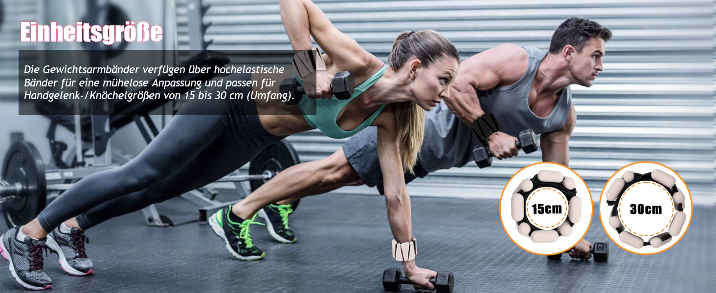 Набір обтяжувачів для ніг та рук BECOJADDE (0.45kg/0.9kg) - 2 шт. Регульовані манжети для занять фітнесом, йогою, пілатесом, ходьбою, бігом. Підходять для жінок та чоловіків. Колір: бежевий. Вага пари: 1.8 кг