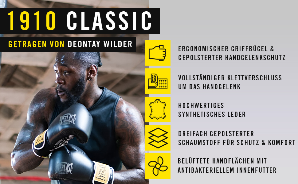 Боксерські рукавички Everlast 1910 Classic з натуральної шкіри, для роботи з мішком та лапами, на липучці, потрійна амортизація, ергономічний хват – Оригінал Everlast Білий 12oz