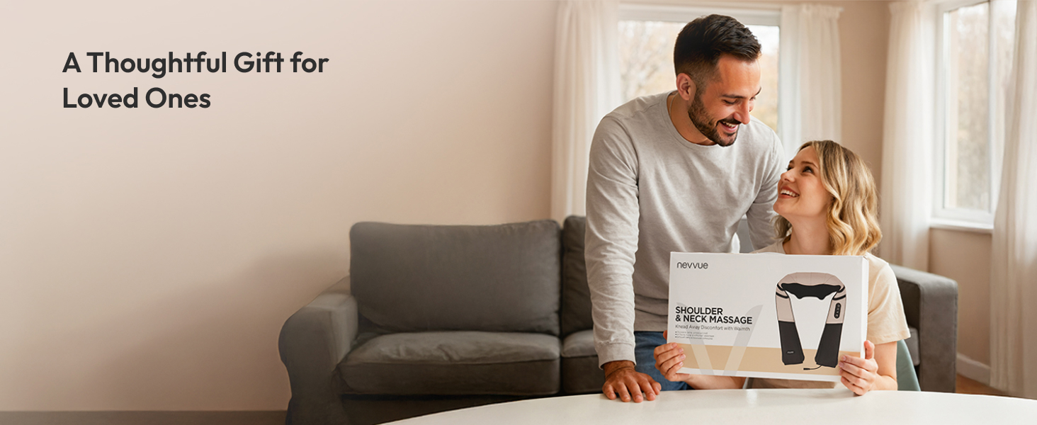 Масажний накид для крісла з підігрівом та 3D масажем, Shiatsu масажер для спини з 3 рівнями інтенсивності, Romm (V-WMN01)