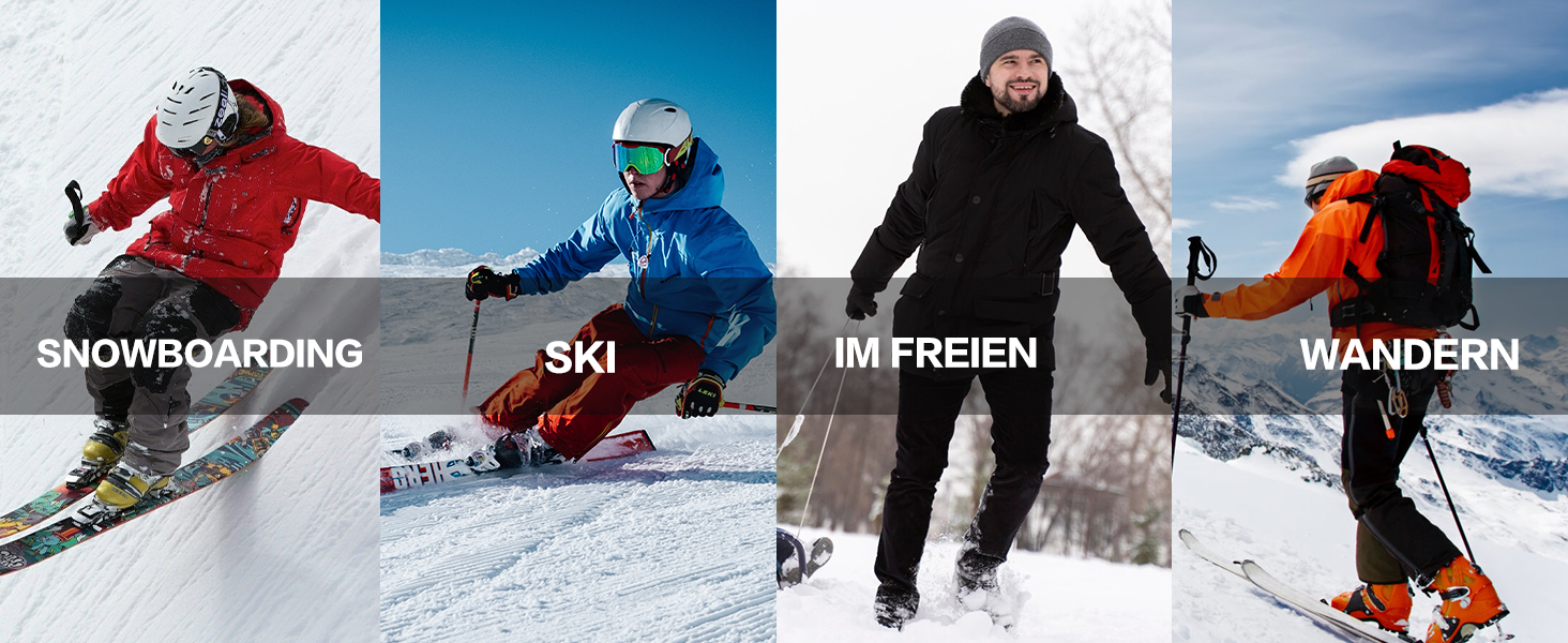 Сніговий костюм HOUZONIY для чоловіків, жовто-чорний, дихаючий, вітронепроникний, з капюшоном, для катання на лижах та сноуборді