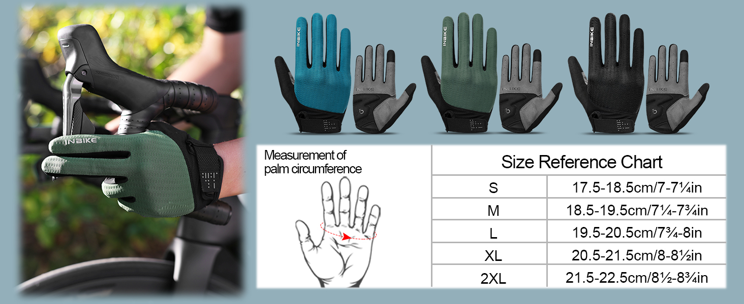 Велосипедні рукавички INBIKE для чоловіків, чорні, розмір L, 2 пальці, сенсорний екран, зносостійкі, дихаючі, світловідбиваючі