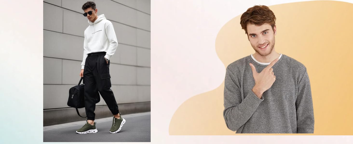 Чоловічі кросівки для бігу, тенісу та фітнесу. Легкі, дихаючі, зелені. Розмір 43 EU