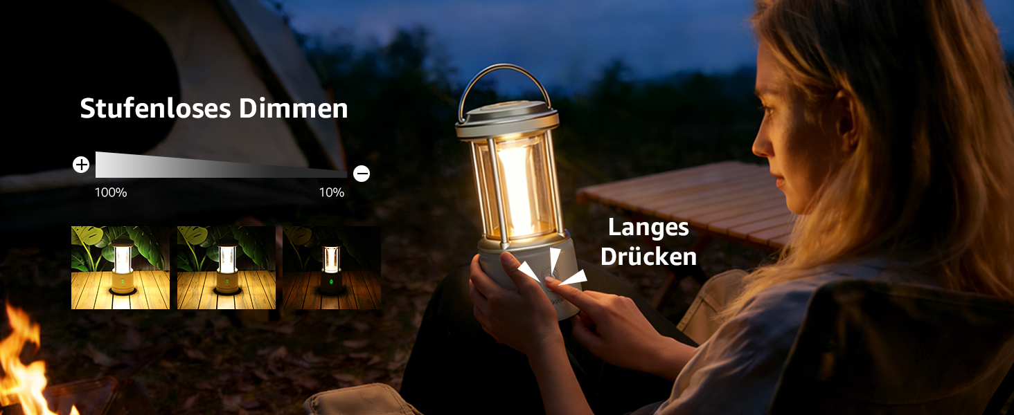 Ліхтар кемпінговий LED Lepro 2000 люмен, акумуляторний, водонепроникний IPX4, з функцією Power Bank, для походу та аварійного освітлення