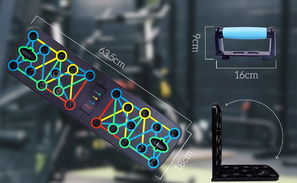 Дошка для віджимань Push Up Board, тренажер для дому, портативна, складана, для чоловіків та жінок