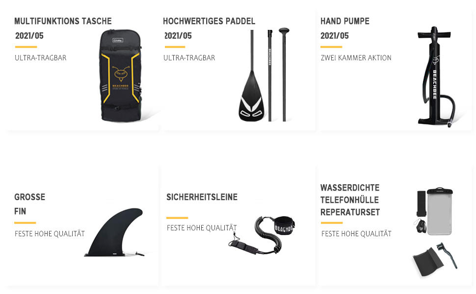 Надувне SUP-борд CalmMax 320x76x15 см, 10.6' (до 150 кг) з комплектом: весло, насос, аксесуари. Підходить для юнаків та дорослих, жовтий