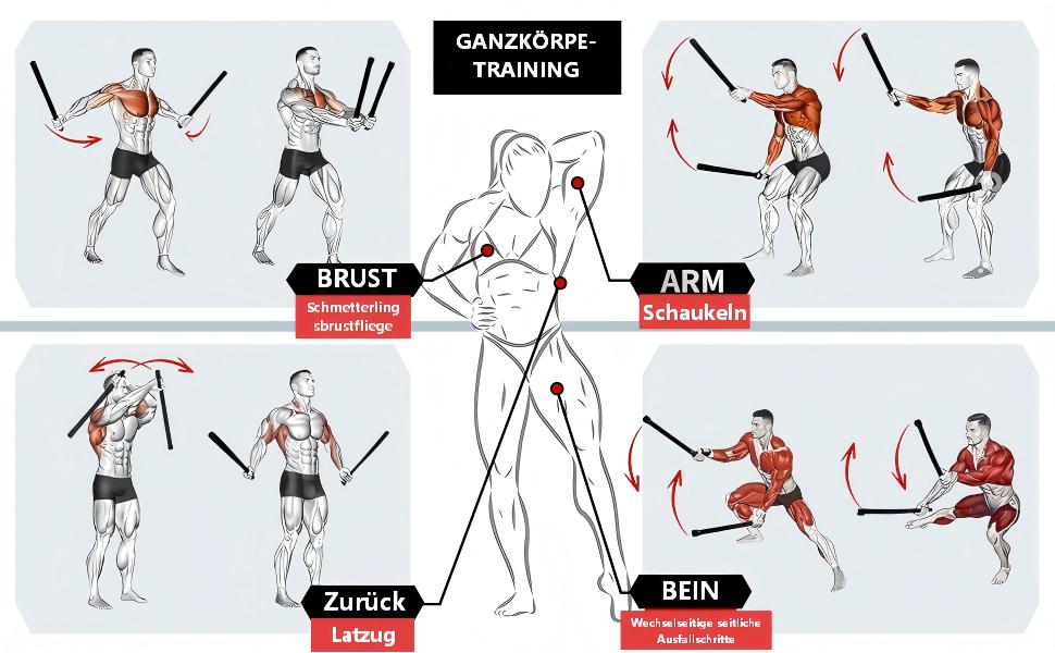 Битва мотузок: 2 шт. для кардіотренувань та силових вправ. Безшумні, портативні, для використання на вулиці