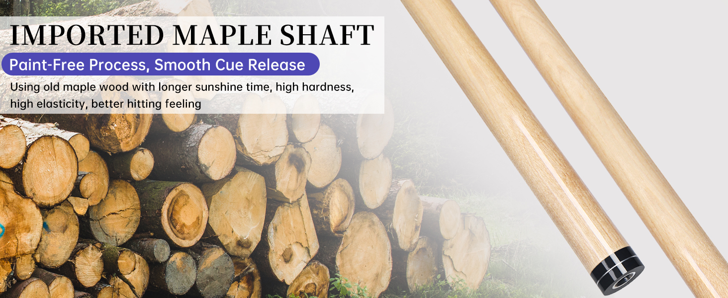 Набір більярдних київ Kmise Pool-Queue-Stick Set – 147 см, канадський клен, професійні, для дорослих, різні кольори