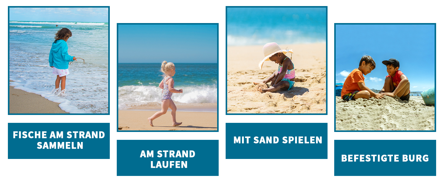 Дитячі водяні черевики Raqua - Badeschuhe Kinder Aquaschuhe Kinder (35 EU, Hdk1601 Black)