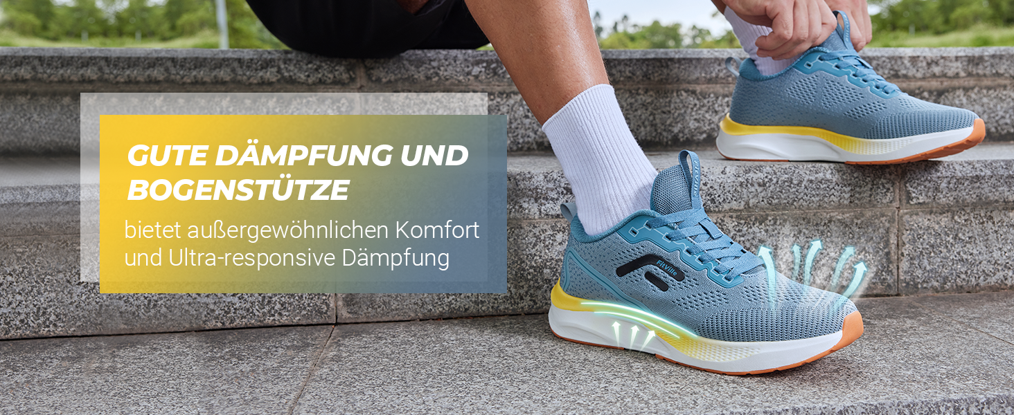 Кросівки для бігу FitVille чоловічі широкі, спортивні, дихаючі, повсякденні, для вулиці, з антиковзкою підошвою (45 EU, сірі)