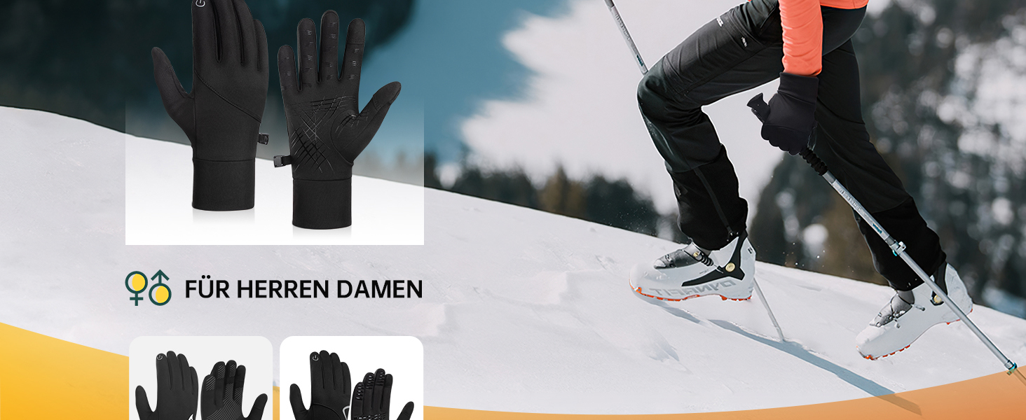 Терморукавички чоловічі та жіночі: для їзди на велосипеді, спорту, бігу, катання на лижах, піших прогулянок, мотоцикла. Чорний колір, модель ST-02