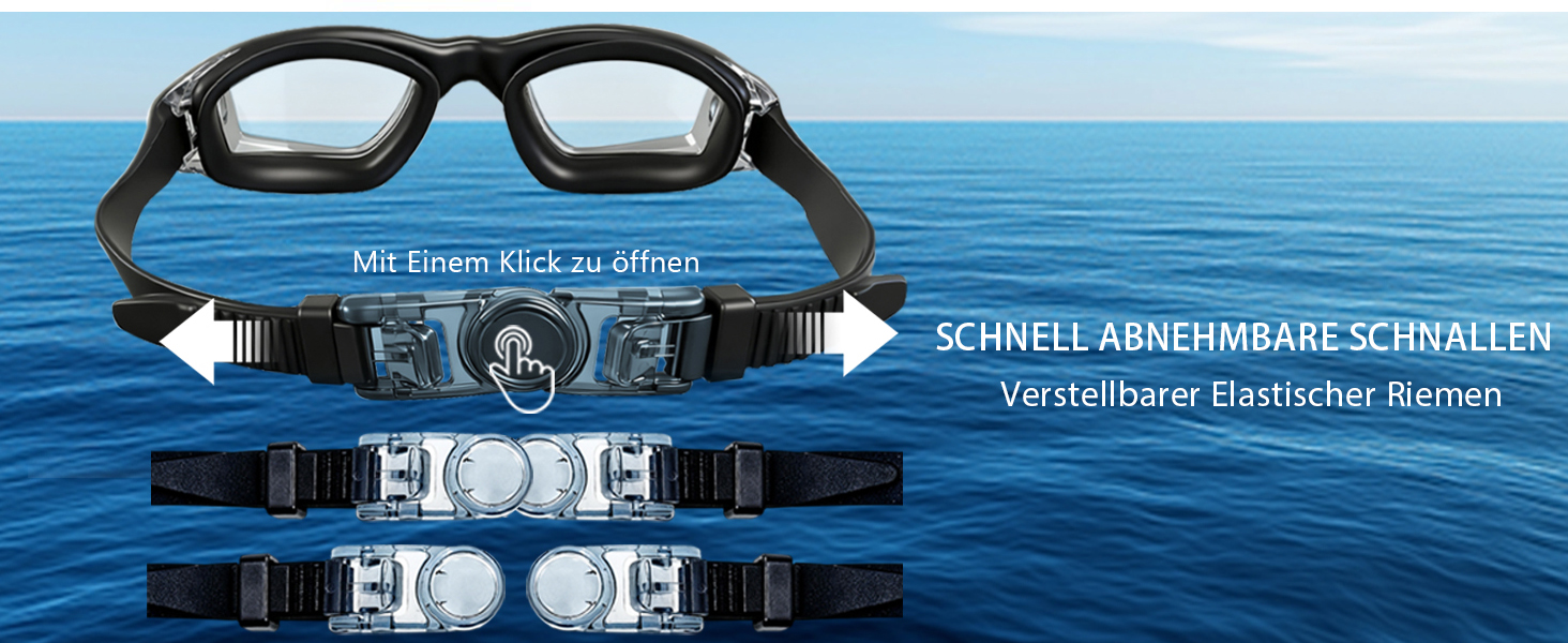 Окуляри для плавання дитячі та дорослі Aqua&Klar: антизапар, захист від УФ, дзеркальні