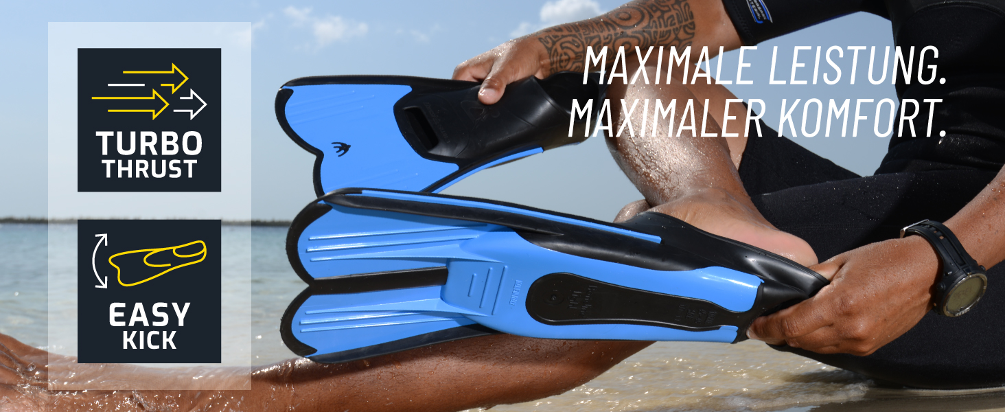 Cressi Light Fins – Короткі ласти для снорклінгу та плавання. Білі, 39/40. Ефективне тренування м'язів, міцні та зручні для подорожей.