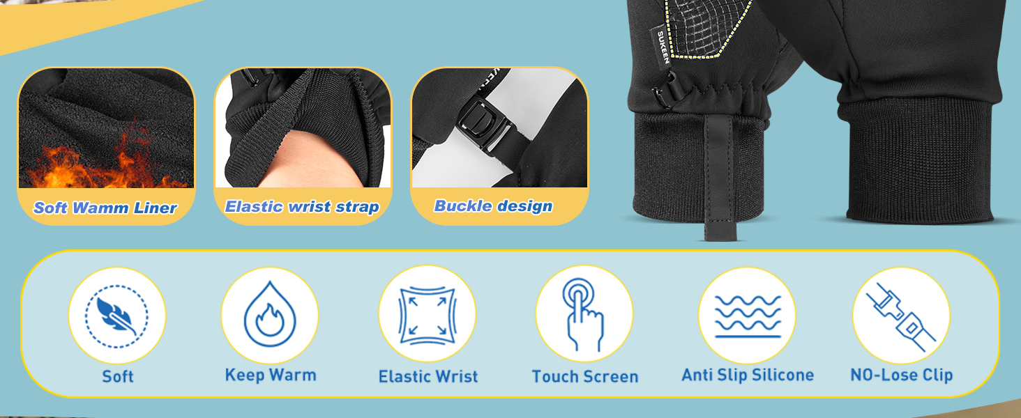 Дитячі рукавички Sukeen Softshell, теплі вело-рукавички, вітрозахисні рукавички для бігу, антиковзні рукавички для їзди на конях, спортивні рукавички для хлопчиків та дівчаток, чорно-рожеві