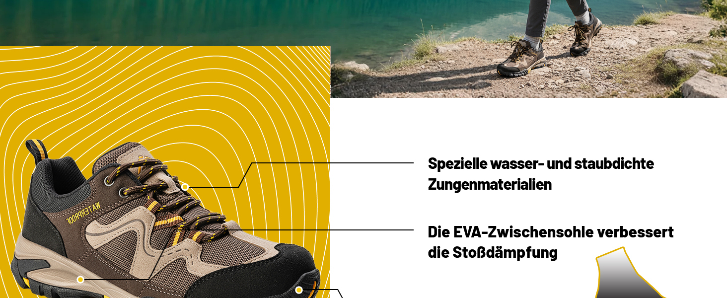 Жіночі водонепроникні трекінгові черевики CC-Los, розмір 36-42, коричневі