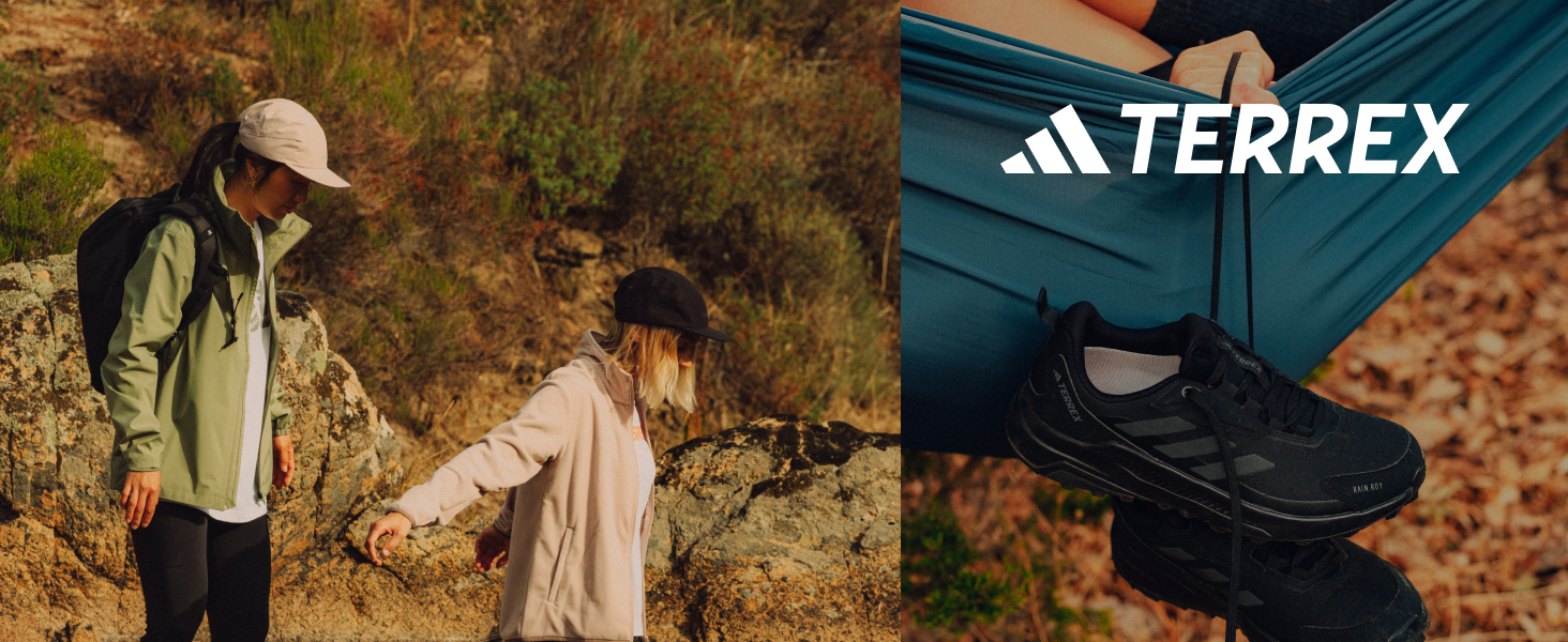 Жіночі похідні кросівки adidas Terrex Anylander RAIN.RDY, водонепроникне взуття для трекінгу, Crystal Sky Chalk White Glow Blue, розмір 39 1/3 EU