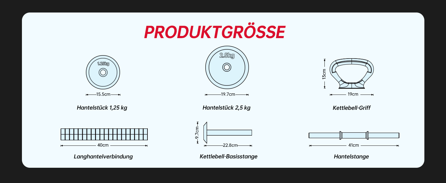 PASYOU Набір гантелей регульовані 20 кг 4 в 1: гантелі, гирі, гантелі з'єднувачем, короткі та довгі гантелі для домашніх тренувань, блакитний