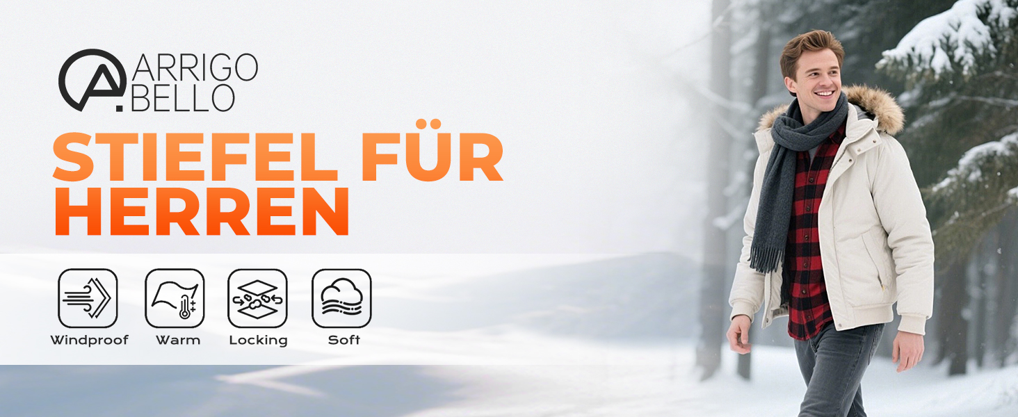Черевики зимові чоловічі Arriggo Bello, утеплені, антиковзаючі, для трекінгу та хайкінгу, розмір 41-46 EU