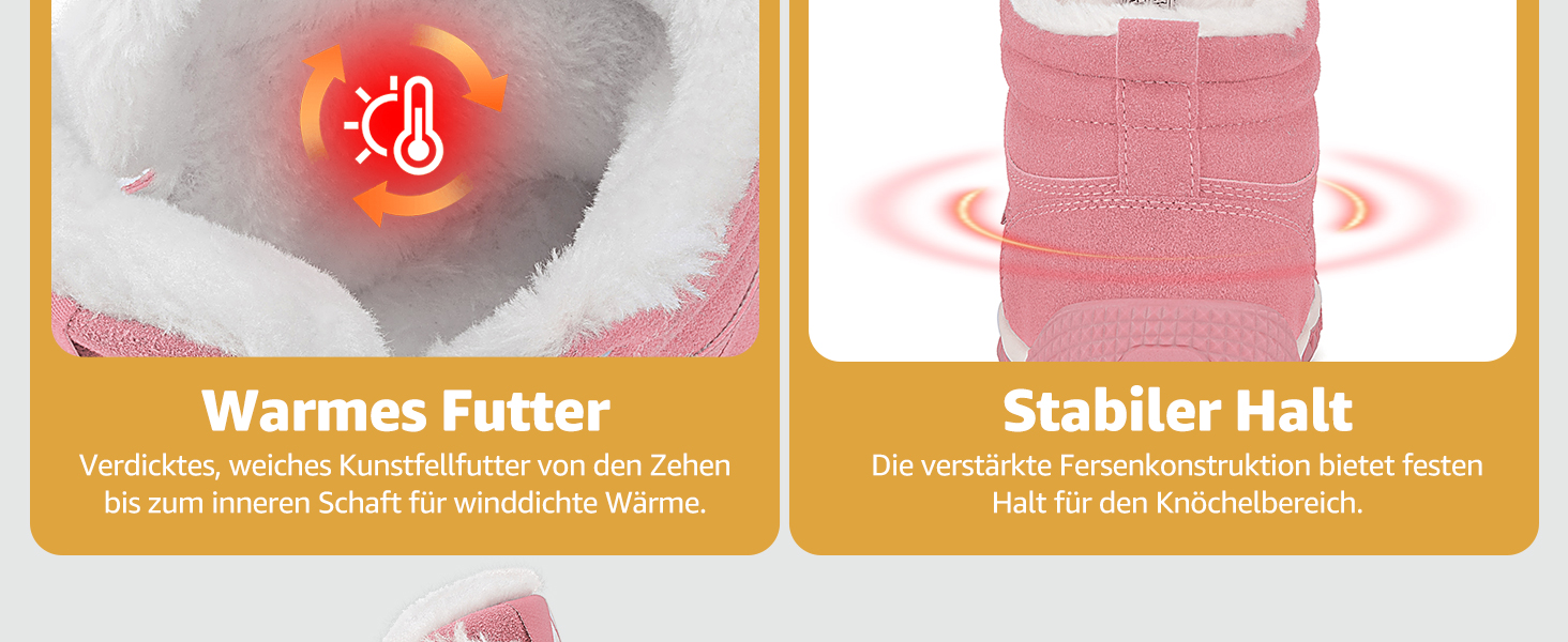 Черевики зимові жіночі Mishansha Herren, утеплені, снігоступи, зимові черевики, розмір 36-48 EU (40 EU, теплий жовтий)