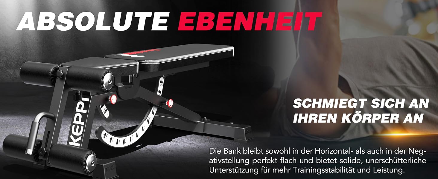Регульована лава для тренувань Keppi Bench1000 Pro, 600 кг, для дому, штанги та силові вправи