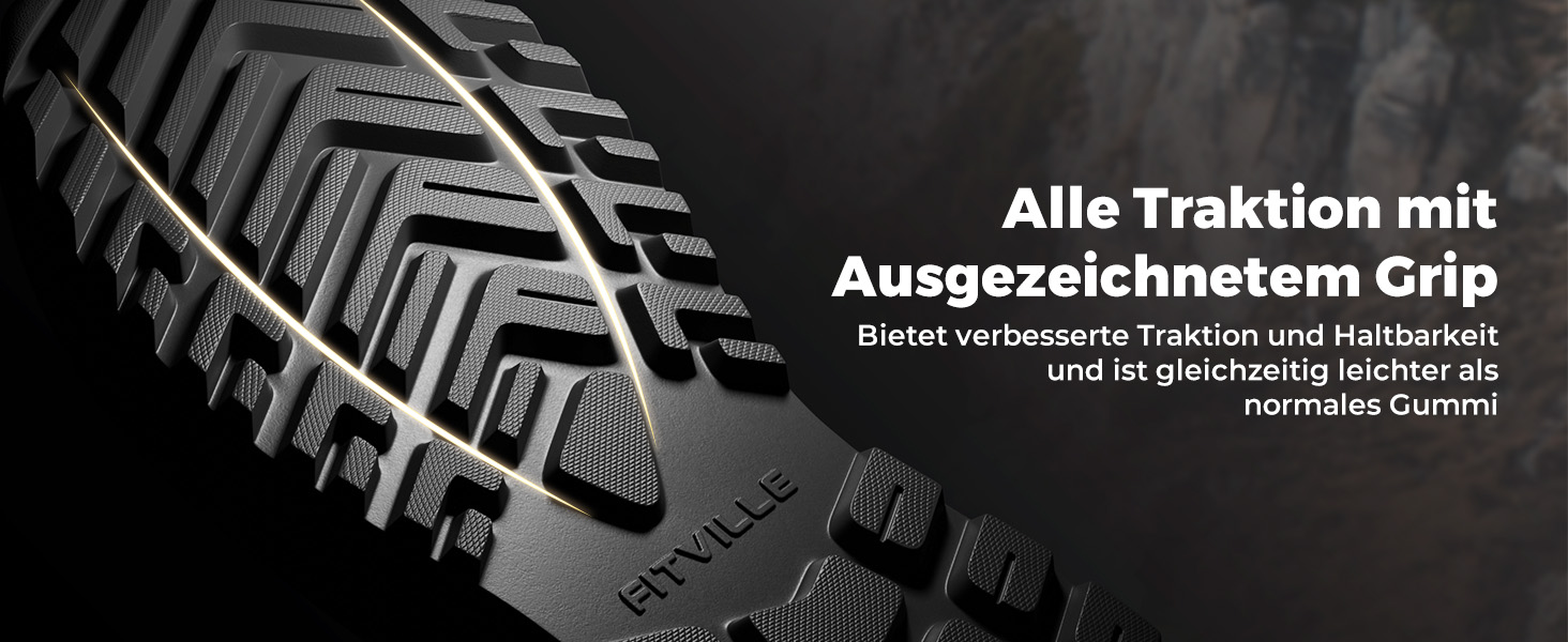 Черевики для хайкінгу FitVille для чоловіків, широкі, водонепроникні, розмір 40-50, чорні