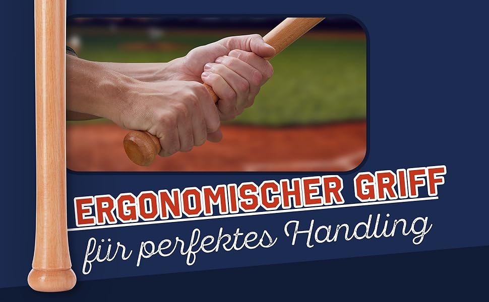 Бейсбольна бита: дерев'яна або алюмінієва, міцна, з неслизькою ручкою, 81 см (дерево)