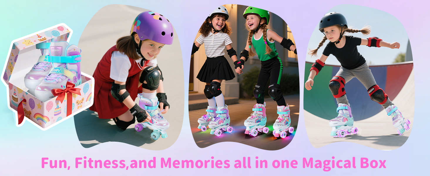 Ролики для дітей BELEEV - рожеві, регульовані, з LED-підсвіткою, 34-37 EU