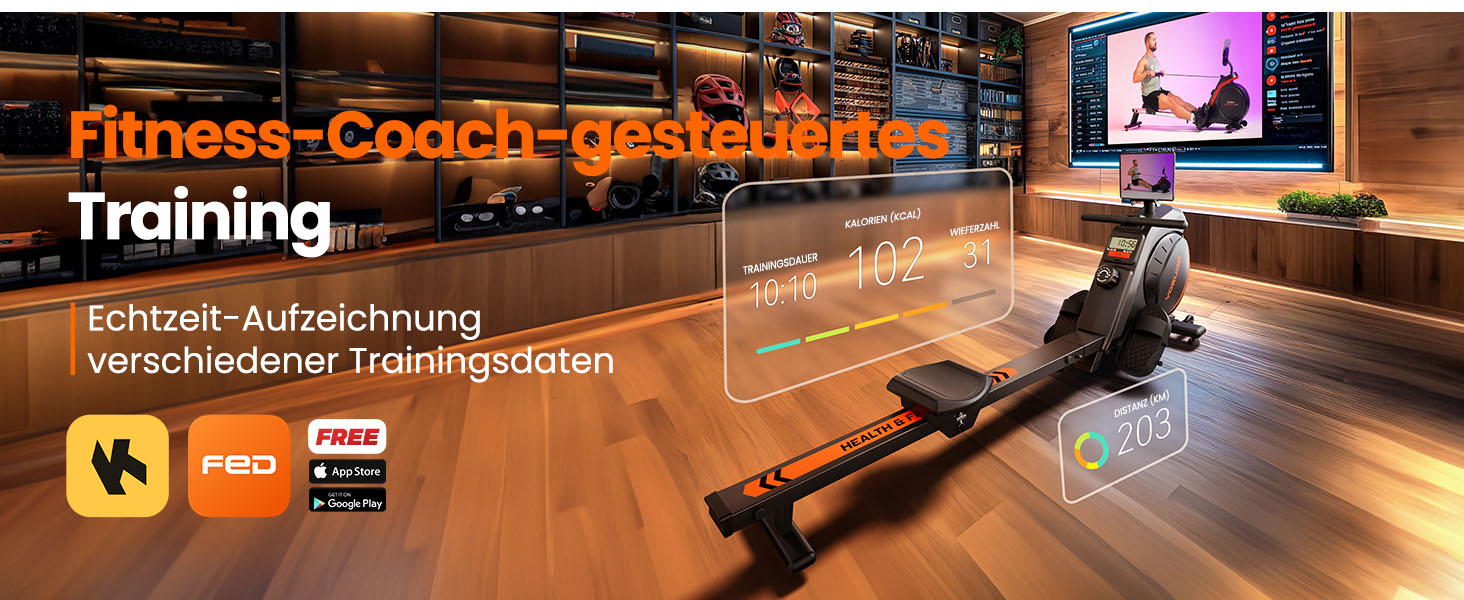 YOSUDA 02-Magnetic Pro: Гребний тренажер для дому, ультратихий, з магнітним опором, 16 рівнів, LCD-дисплей, компактний, до 160 кг