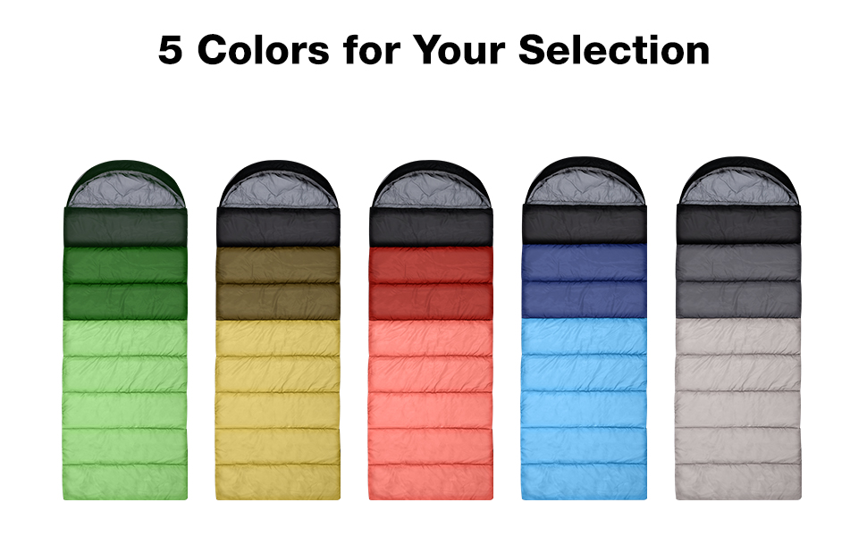 Спальний мішок Outplea для кемпінгу, 3-4 сезони, водонепроникний, 220x80 см, для дорослих та дітей, блакитний