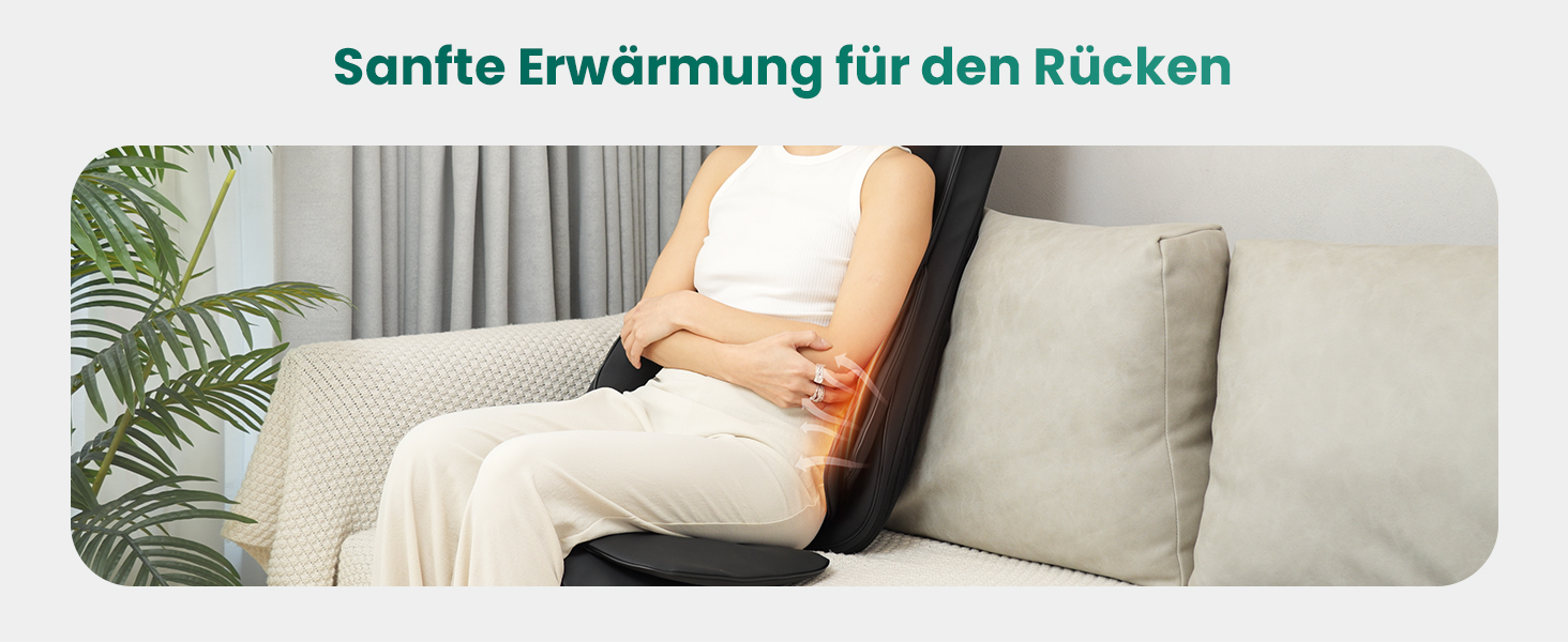 Масажне крісло Snailax Shiatsu з підігрівом, XL. Масажер для спини, шиї, плечей з компресією та вібрацією. Ідеальний подарунок.