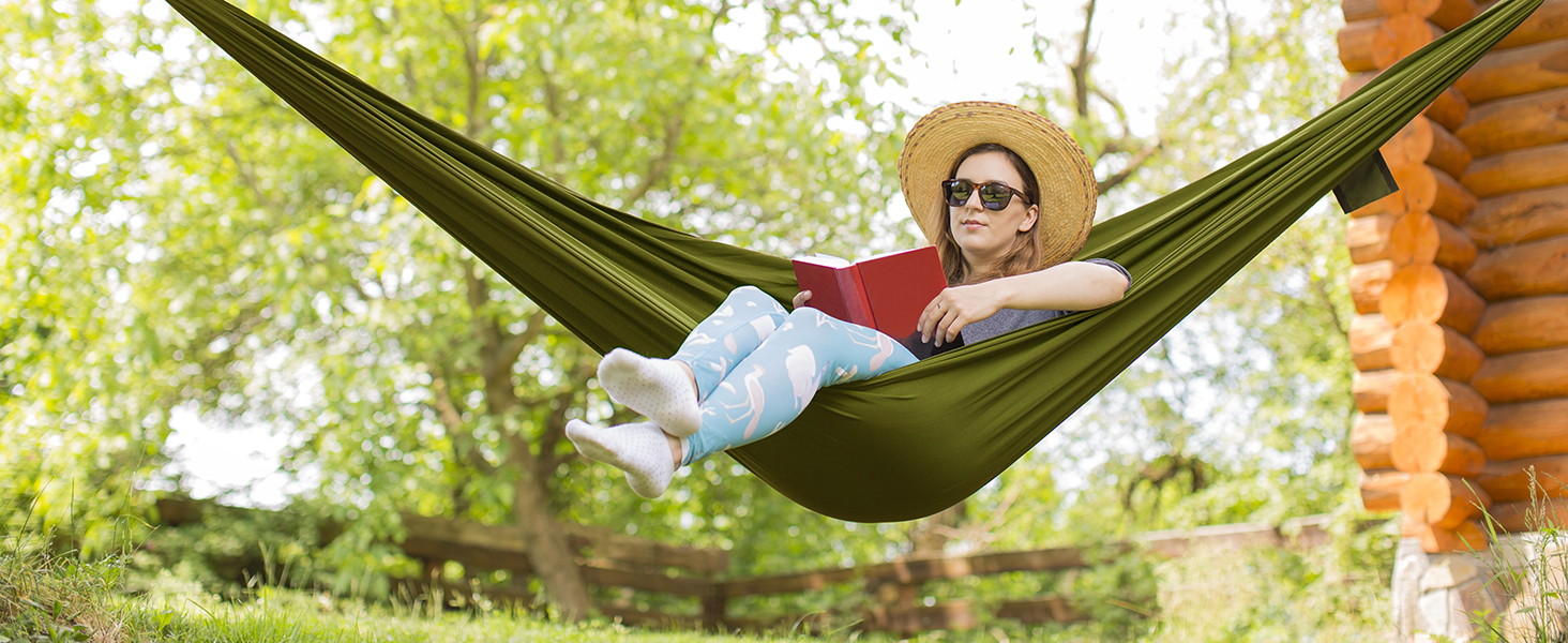 Гімніс Гамак Ultraleicht Outdoor для подорожей, кемпінгу та відпочинку на природі. Міцний гамак з надійними карабінами та тросами, витримує до 300 кг