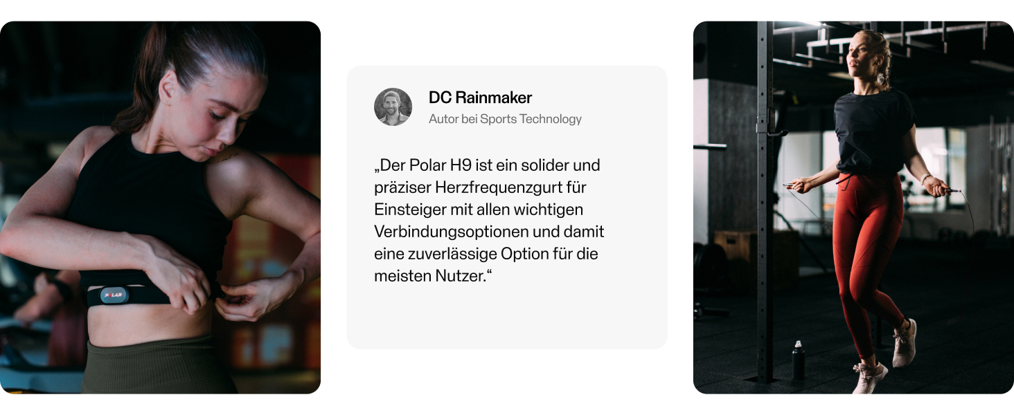 Датчик частоти серця Polar H9 - ANT+/Bluetooth, водонепроникний, для фітнесу, велоспорту, бігу, спорту на відкритому повітрі, XS-S, чорно-сірий