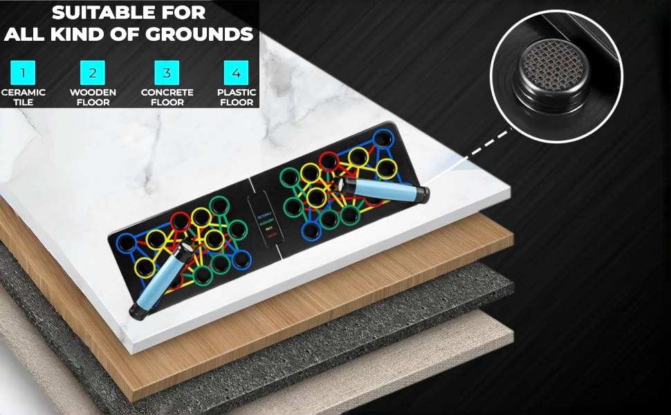 Дошка для віджимань 24 в 1, багатофункціональна, складна, портативна, для фітнесу, тренувань, розвитку м'язів, для чоловіків та жінок