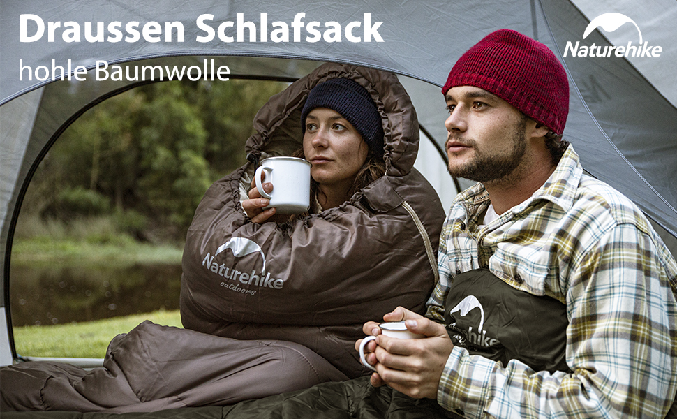 Спальний мішок Naturehike - 7°C, для походів та кемпінгу, U-колір
