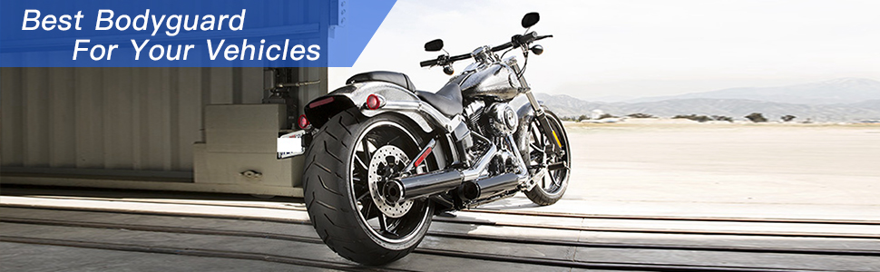 Водонепроникний чохол для мотоцикла Kayme 300D, захист від дощу та пилу, універсальний, чорно-синій, XL (275 см)