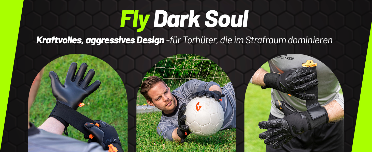 Воротарські рукавички CATCH & KEEP Fly Soul: Професійні, Octopus Grip, Hybrid Cut, дихаюча сітка, Punching Zone 3.0, білі