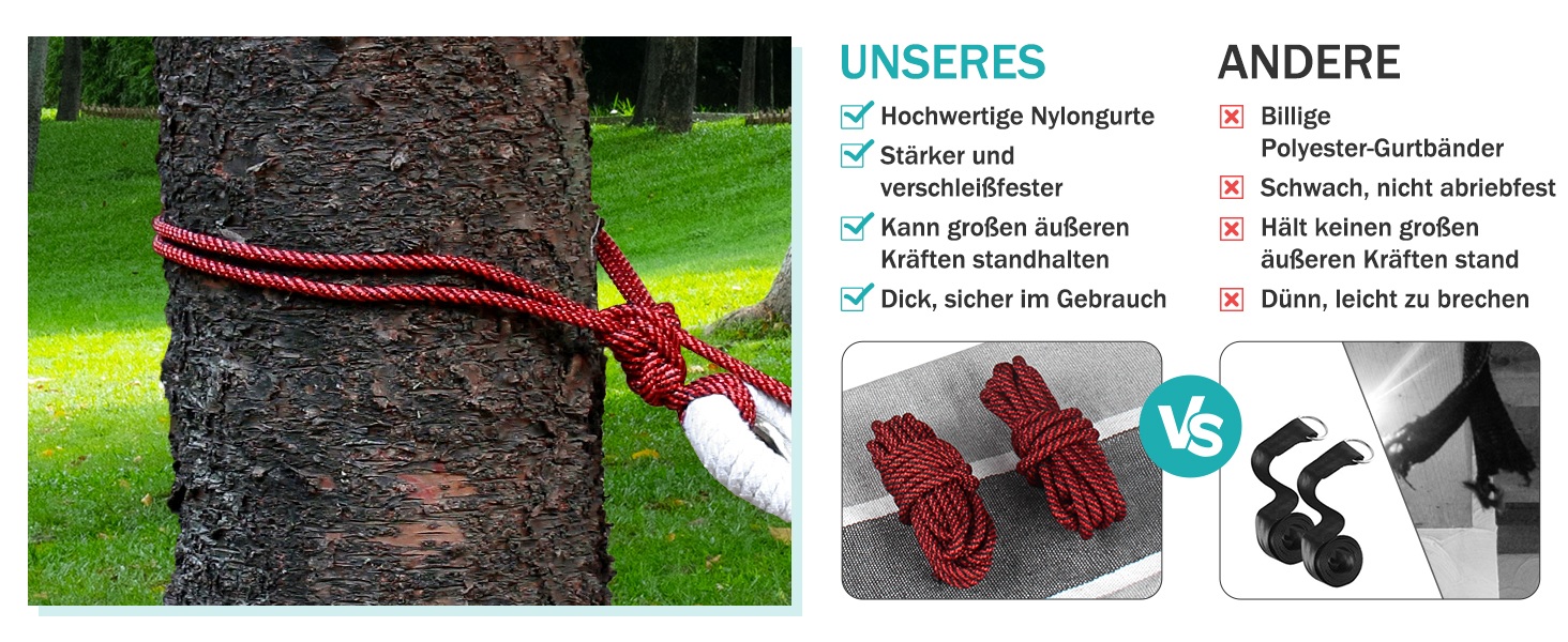 Гамак для відпочинку на відкритому повітрі: кемпінгу, балкону, тераси, саду. З дерев'яною перекладиною та сумкою для перенесення (сірий & білий)