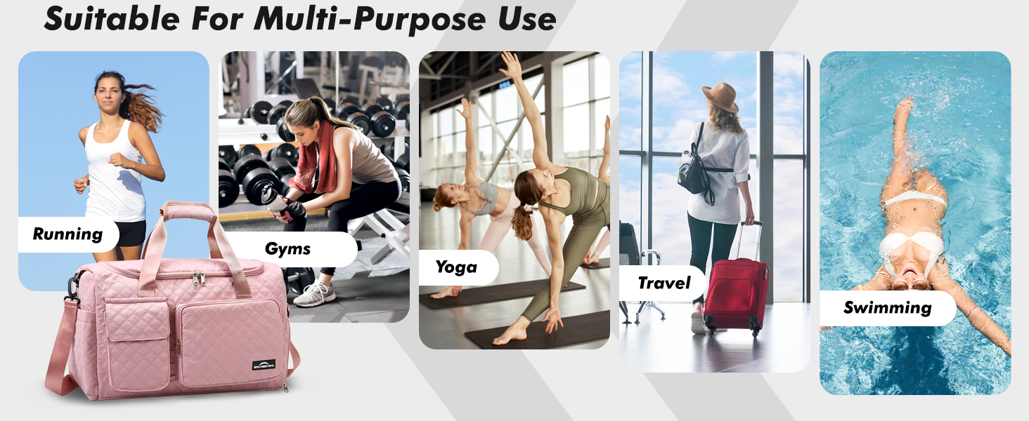 Спортивна сумка для жінок та чоловіків з відділенням для взуття та мокрих речей, водонепроникна сумка для подорожей, йоги, плавання та залу (Колір: Teal)