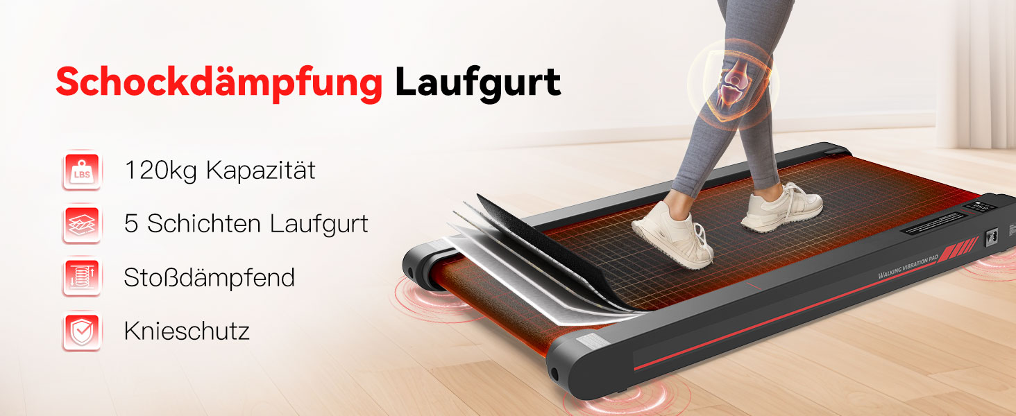 Ходувальний килимок зі смарт-функціями та пультом дистанційного керування, біговий килимок для дому та офісу, швидкість до 6 км/год, сірий/чорний