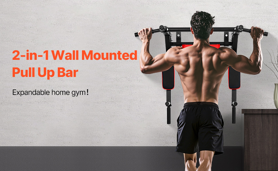 Кімнатна турнік VEVOR, турнік для дому, турнік для фітнесу, турнік для верхньої частини тіла, Power Tower Set, до 200 кг