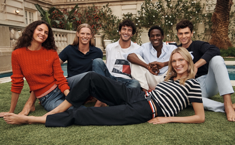 Чоловічі шкіряні кросівки Tommy Hilfiger Low Icon Court Leather Flag Essential, білі, розмір 44 EU