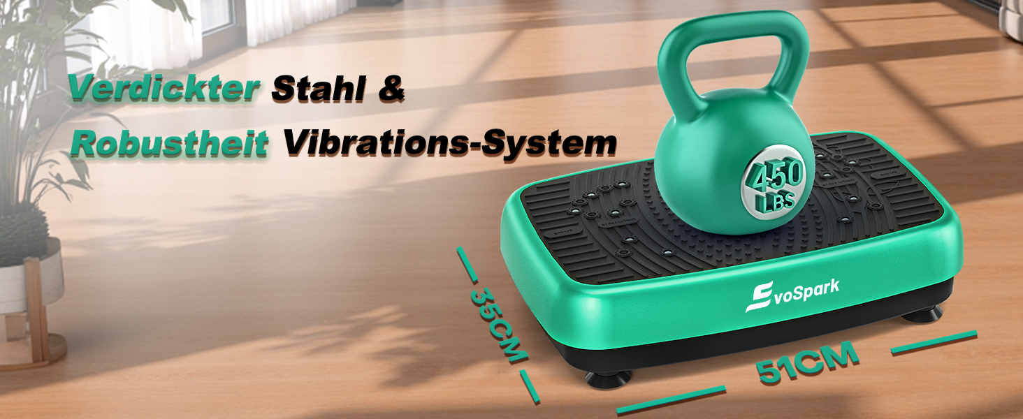 Платформа для вібраційного тренування EvoSpark - масажер для дому, для схуднення та загального оздоровлення, 450 LBS, зелений