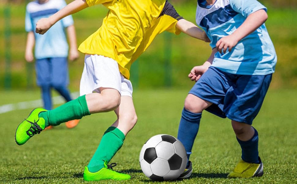 Дитячі футбольні бутси для гри на траві, унісекс, синій, розмір 23-27 EU