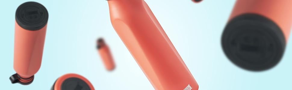 IDRINK® b-evo революційна термобутилка з нержавіючої сталі, 3-шарова ізоляція, подвійна кришка, 500 мл (MODIGLIANI)